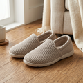 TIXMARIVA™ Nola Women’s Rib-Knit Closed-Back Slippers – Soft Sweater House Shoes, Cushioned Cozy Indoor Slippers